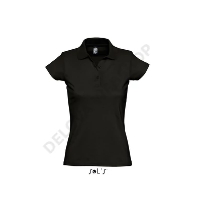 SO11376 PRESCOTT WOMEN POLO SHIRT, Deep Black
