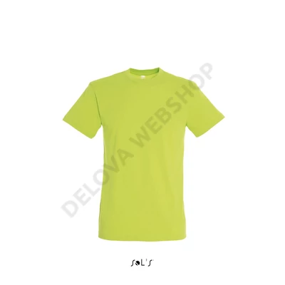 SO11380 REGENT UNISEX ROUND COLLAR T-SHIRT, Apple Green