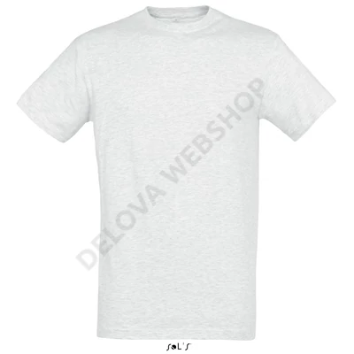 SO11380 REGENT UNISEX ROUND COLLAR T-SHIRT, Ash