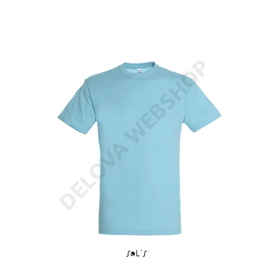 SO11380 REGENT UNISEX ROUND COLLAR T-SHIRT, Atoll Blue