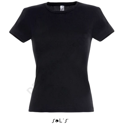 SO11386 MISS WOMEN’S T-SHIRT, Deep Black