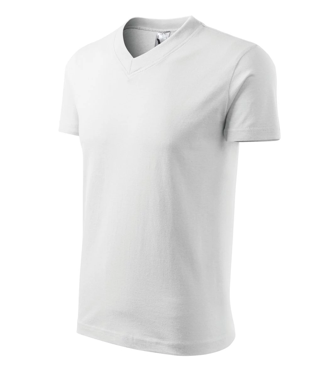 V-neck Pólók unisex, fehér