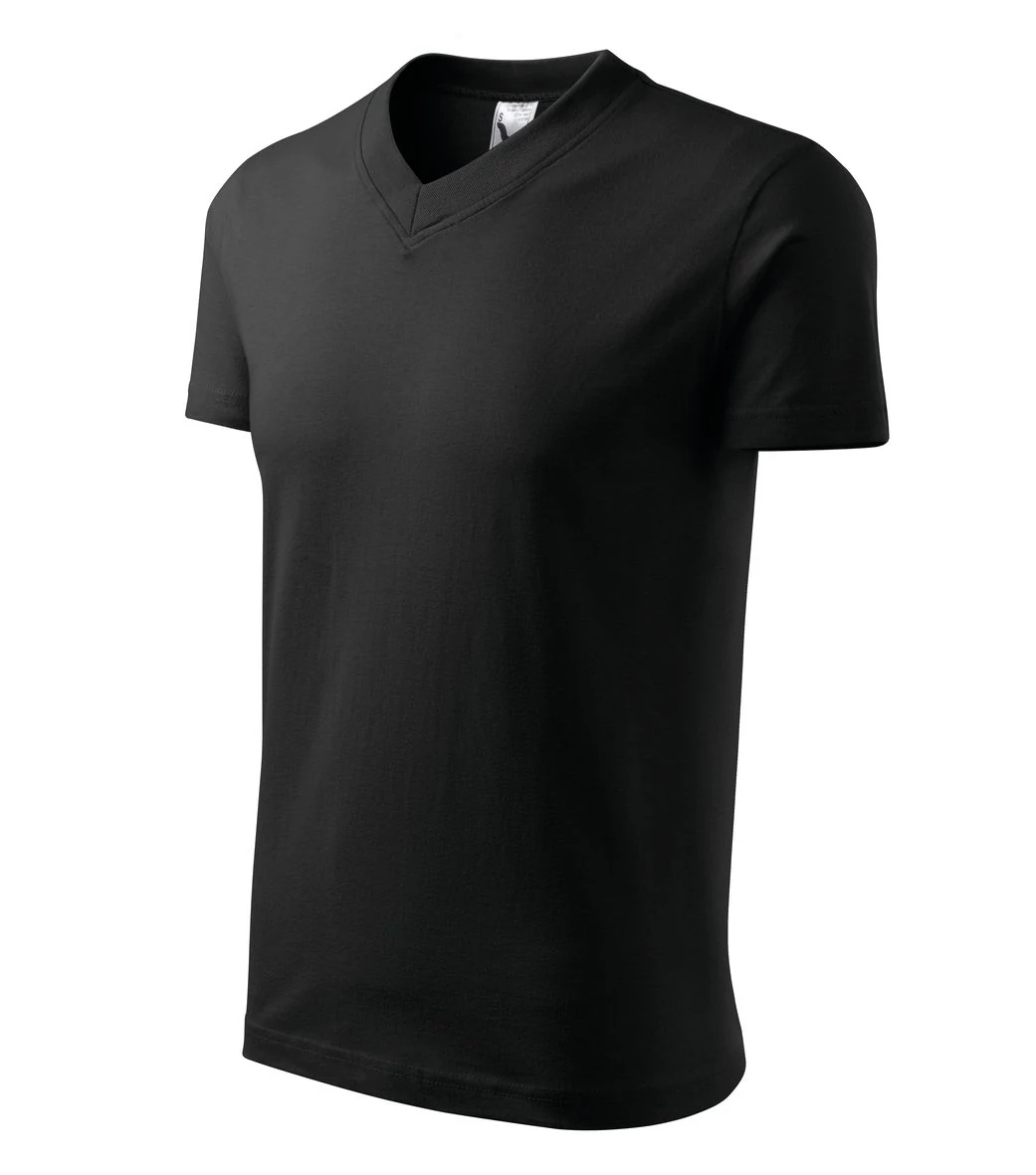 V-neck Pólók unisex, fekete
