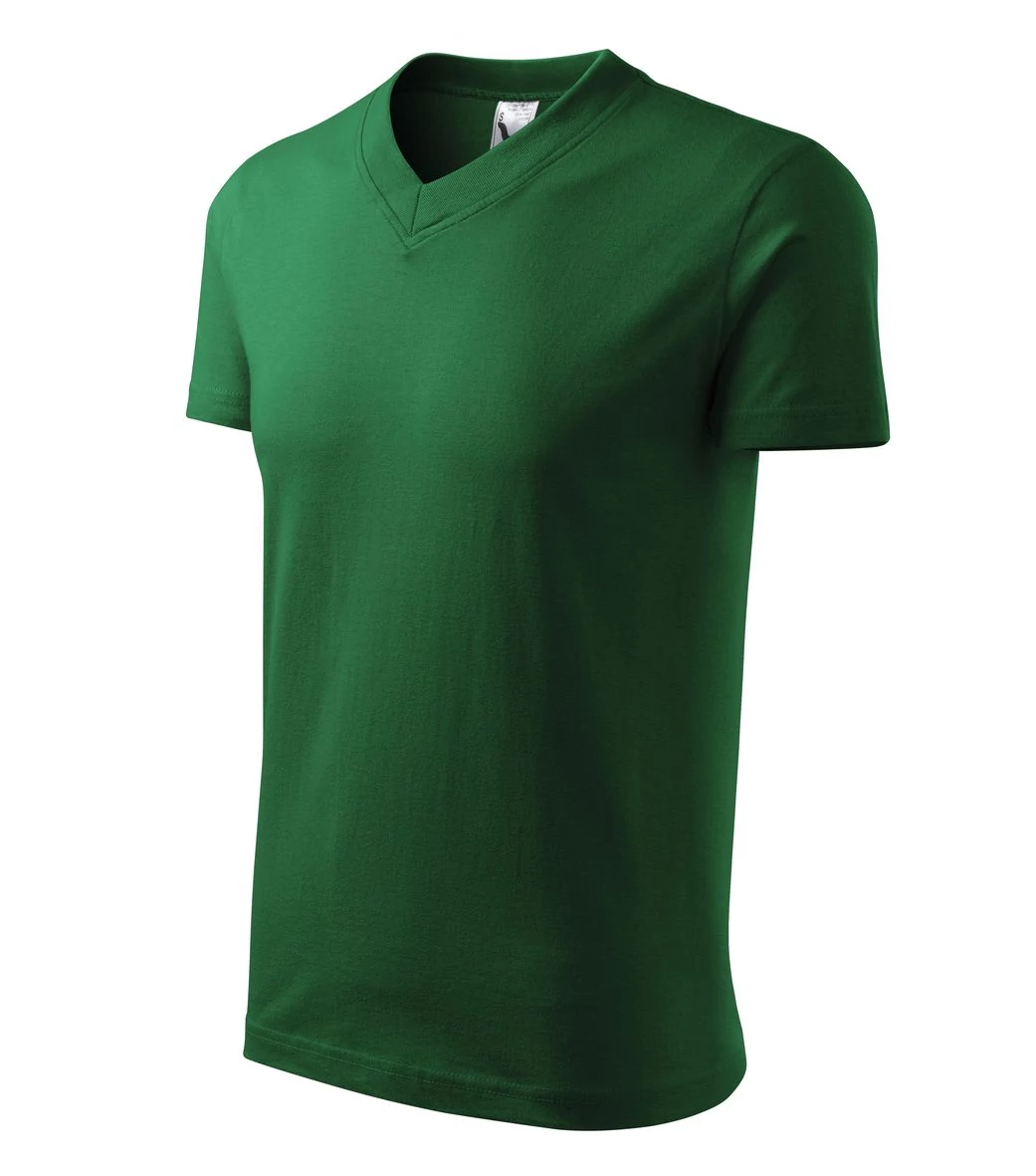 V-neck Pólók unisex, üvegzöld