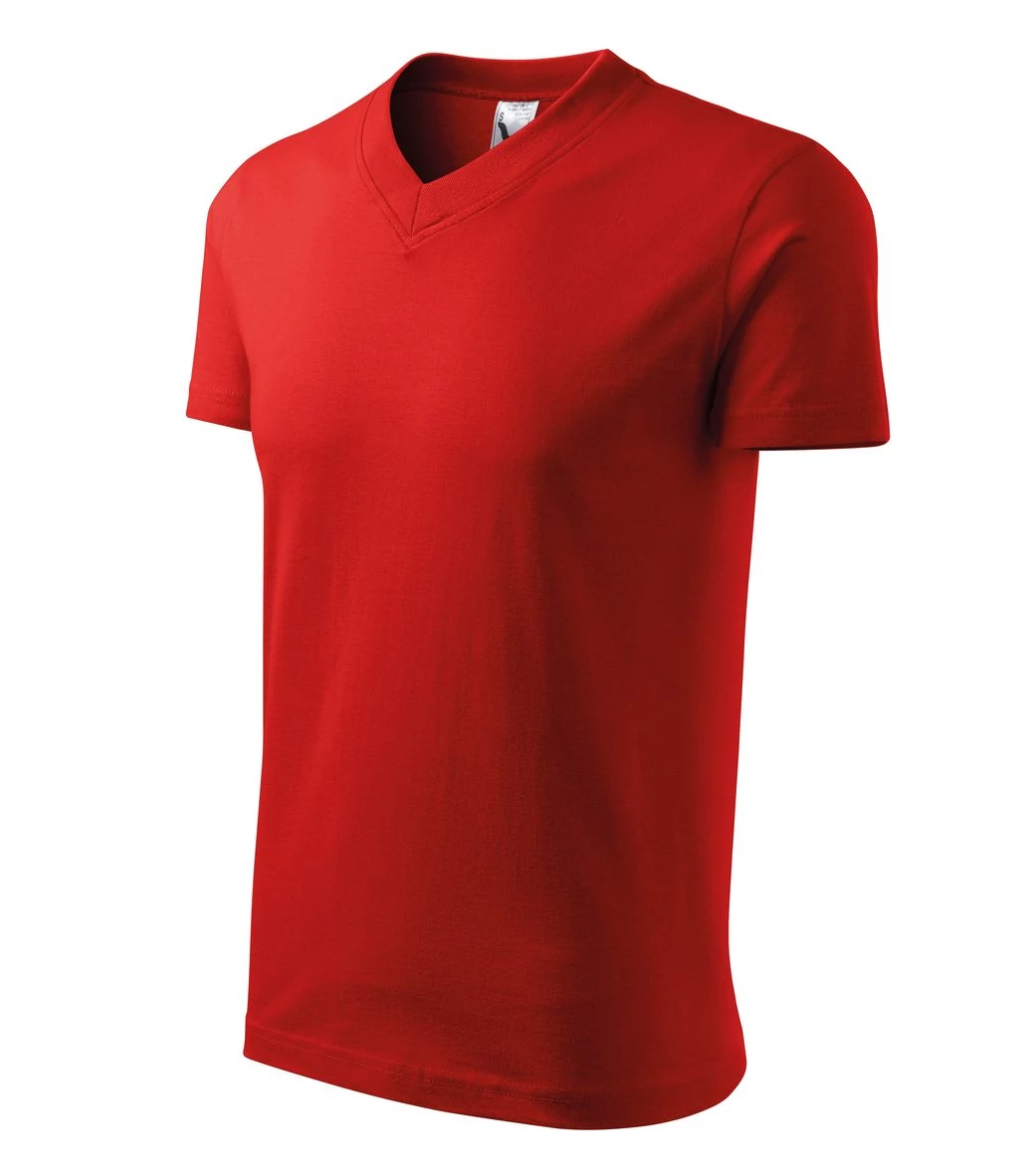 V-neck Pólók unisex, piros