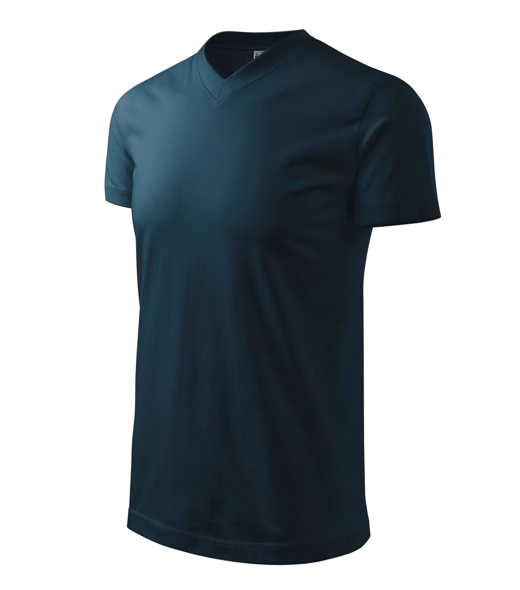 Heavy V-neck Pólók unisex, tengerkék