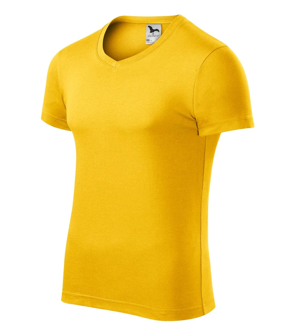 Slim Fit V-neck Pólók férfi, sárga
