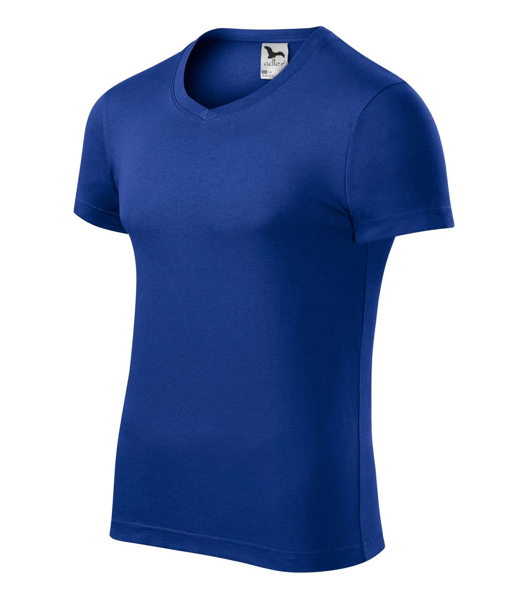 Slim Fit V-neck Pólók férfi, királykék