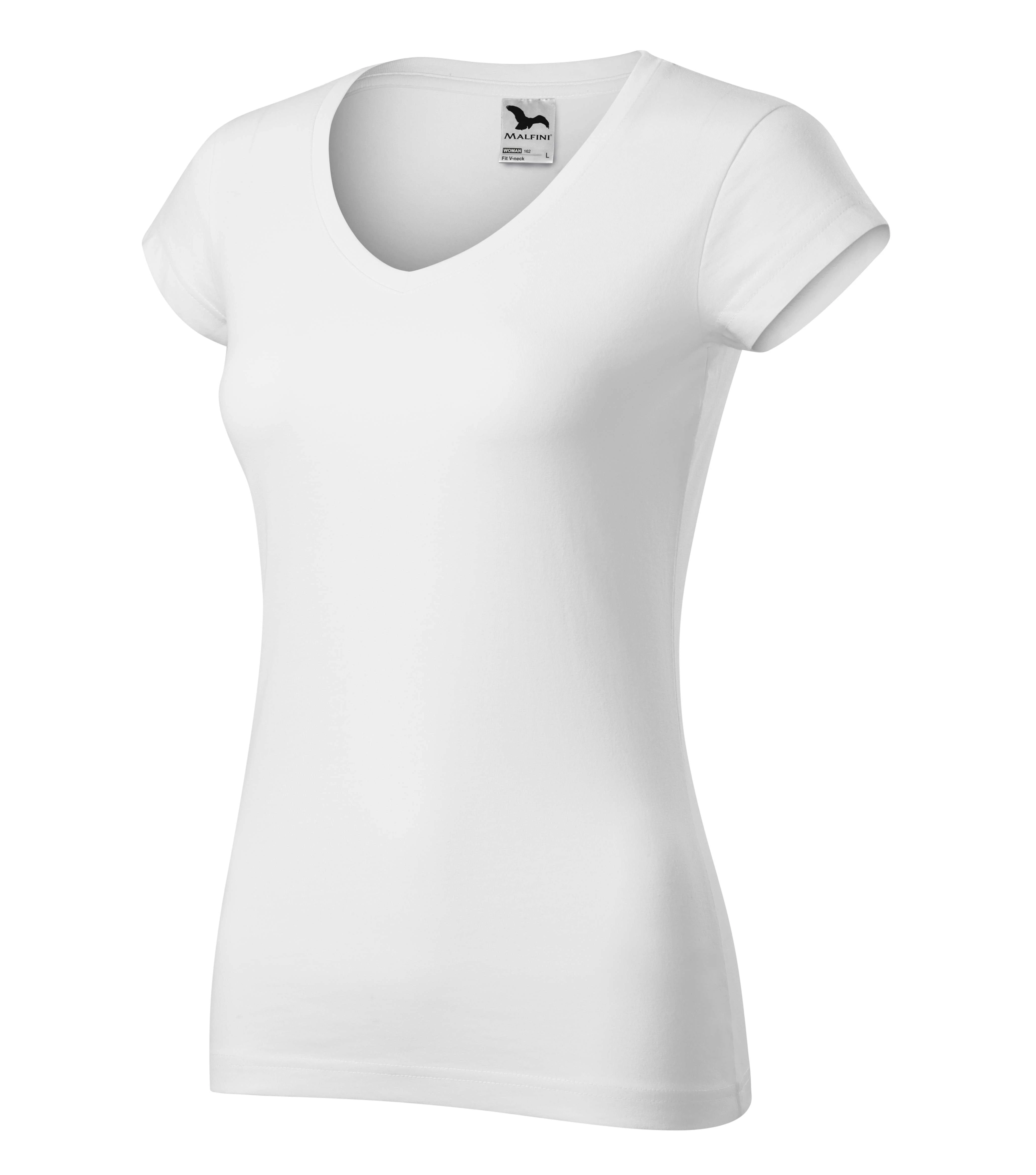Fit V-neck Pólók női, fehér