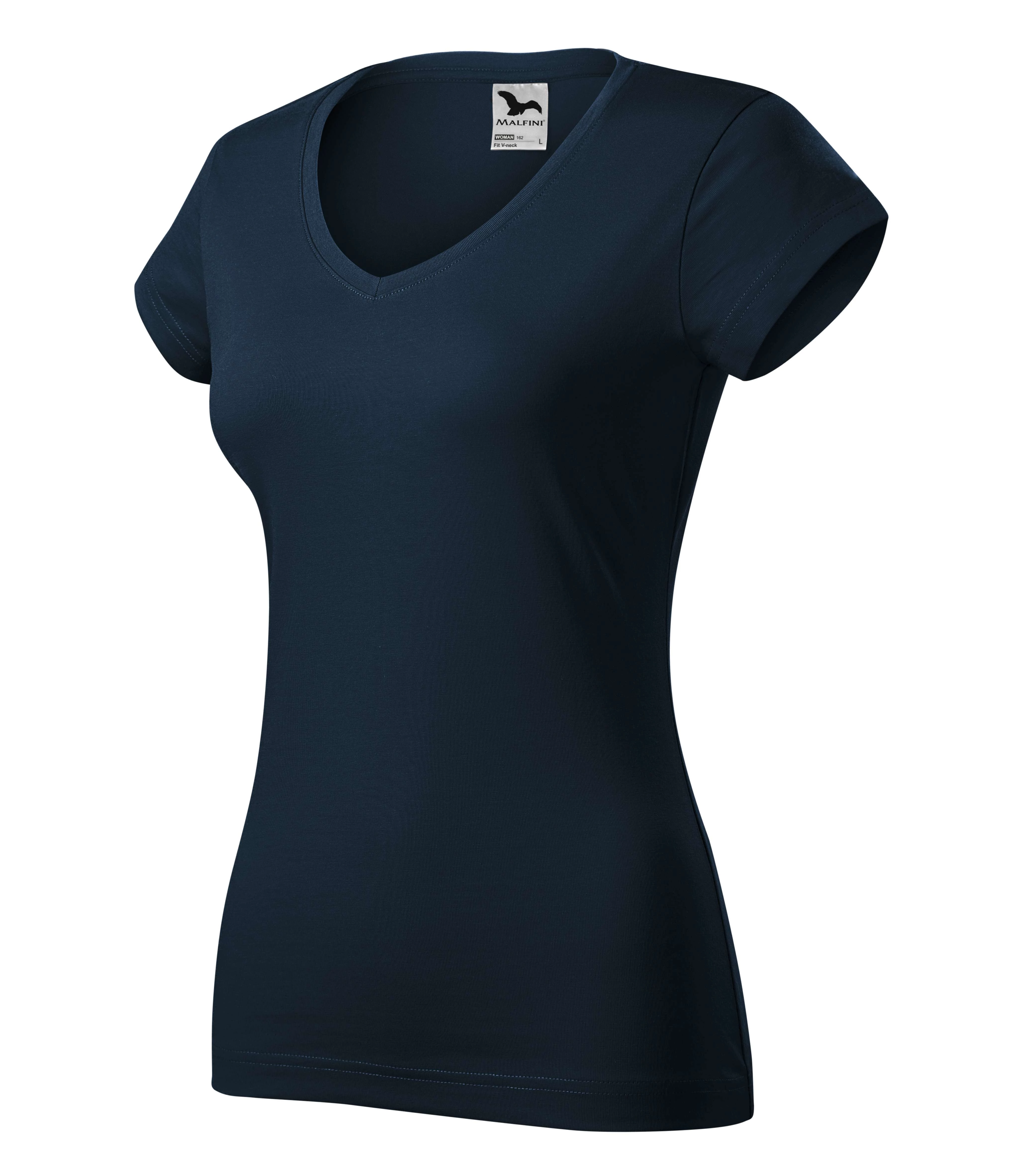 Fit V-neck Pólók női, tengerkék