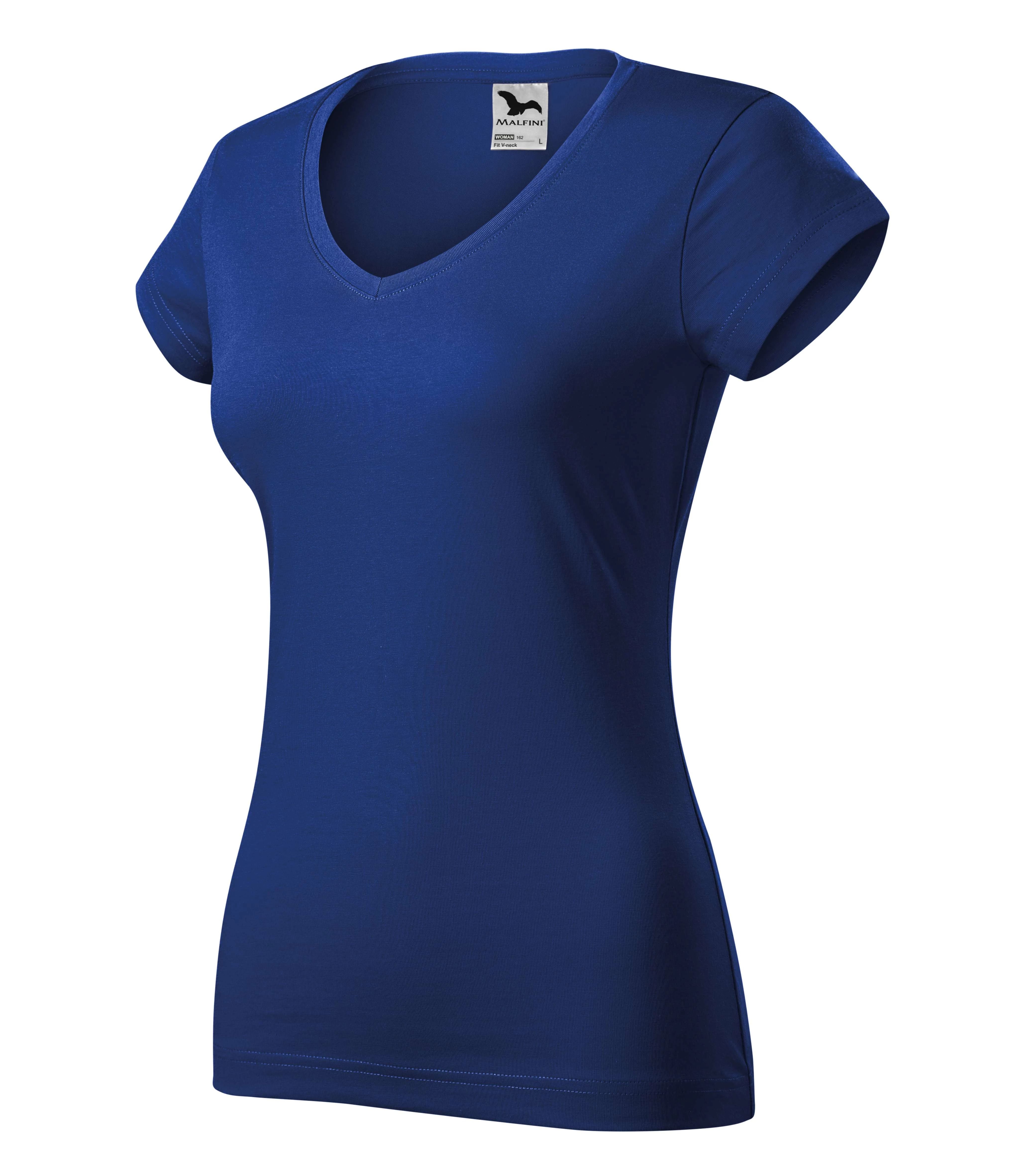 Fit V-neck Pólók női, királykék