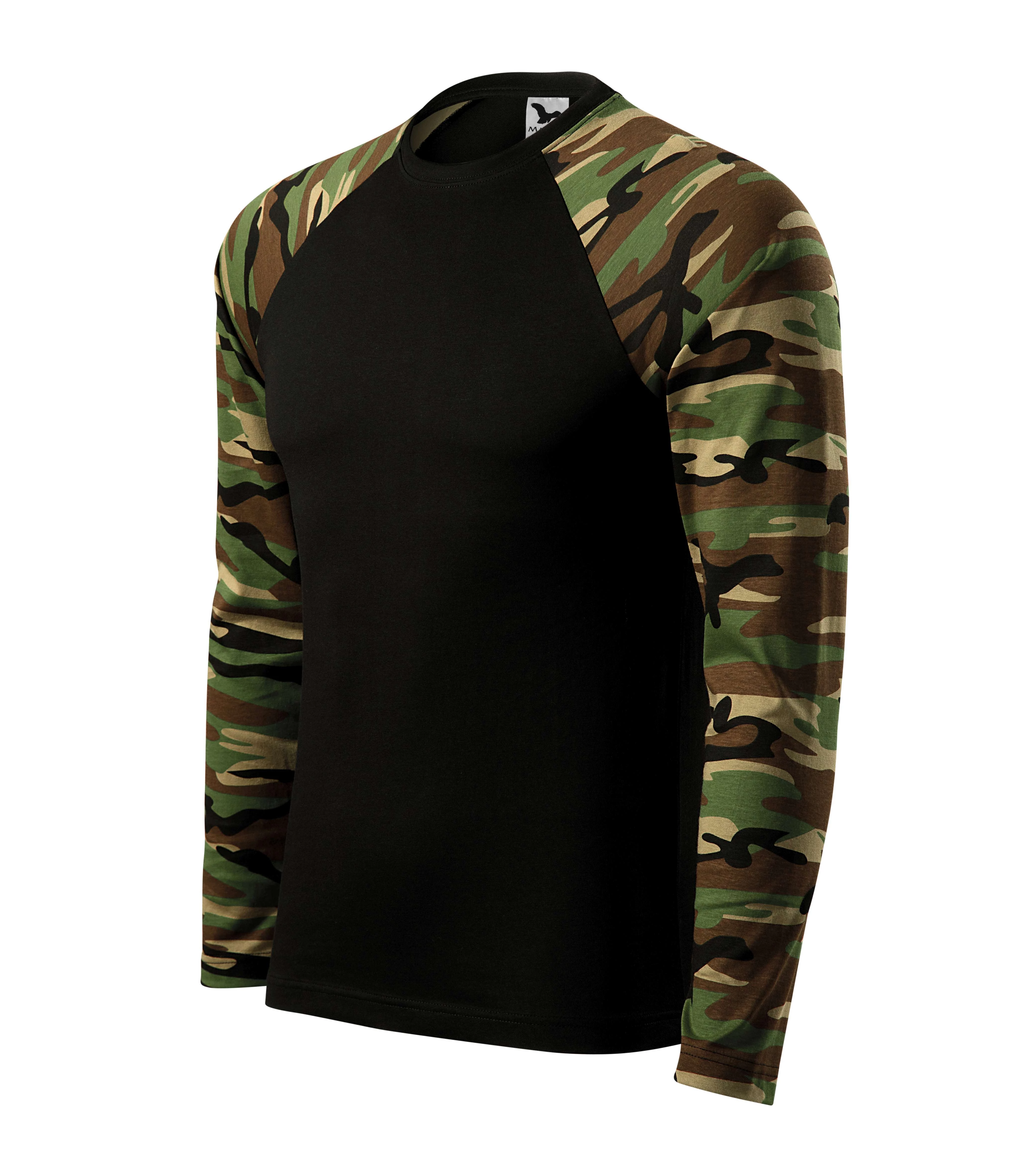 Camouflage LS Pólók unisex, terepszín barna