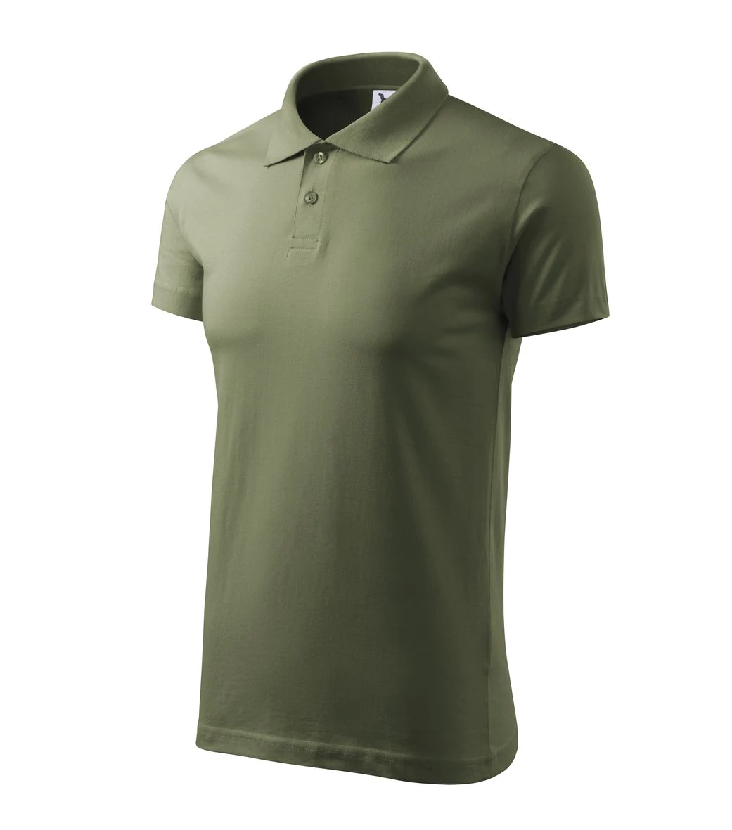 Single J. Galléros póló férfi, khaki