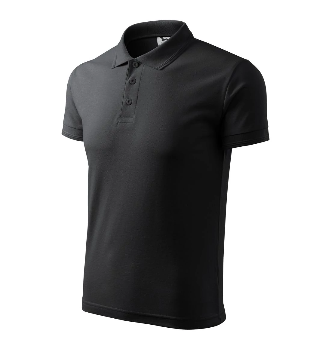 Pique Polo Galléros póló férfi, ebony gray