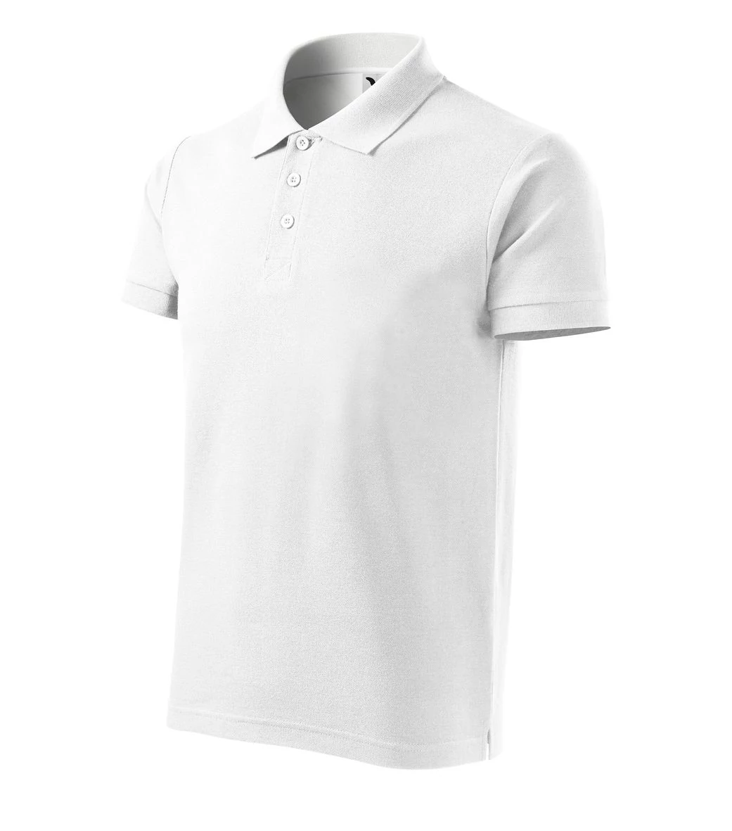 Cotton Galléros póló férfi, fehér