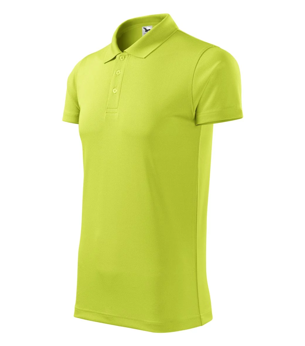 Victory Galléros póló unisex, lime szin
