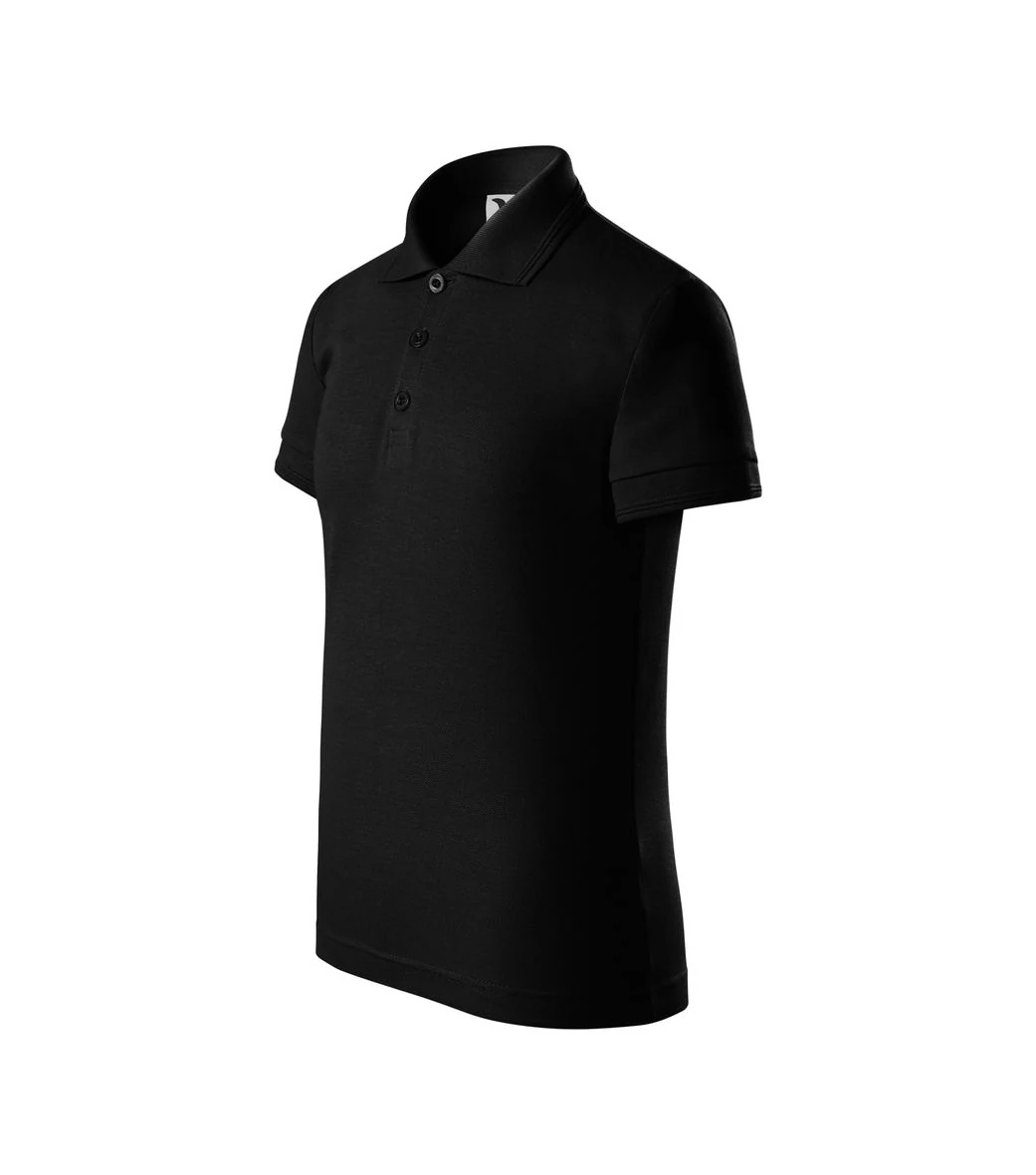 Pique Polo Galléros póló gyerek, fekete