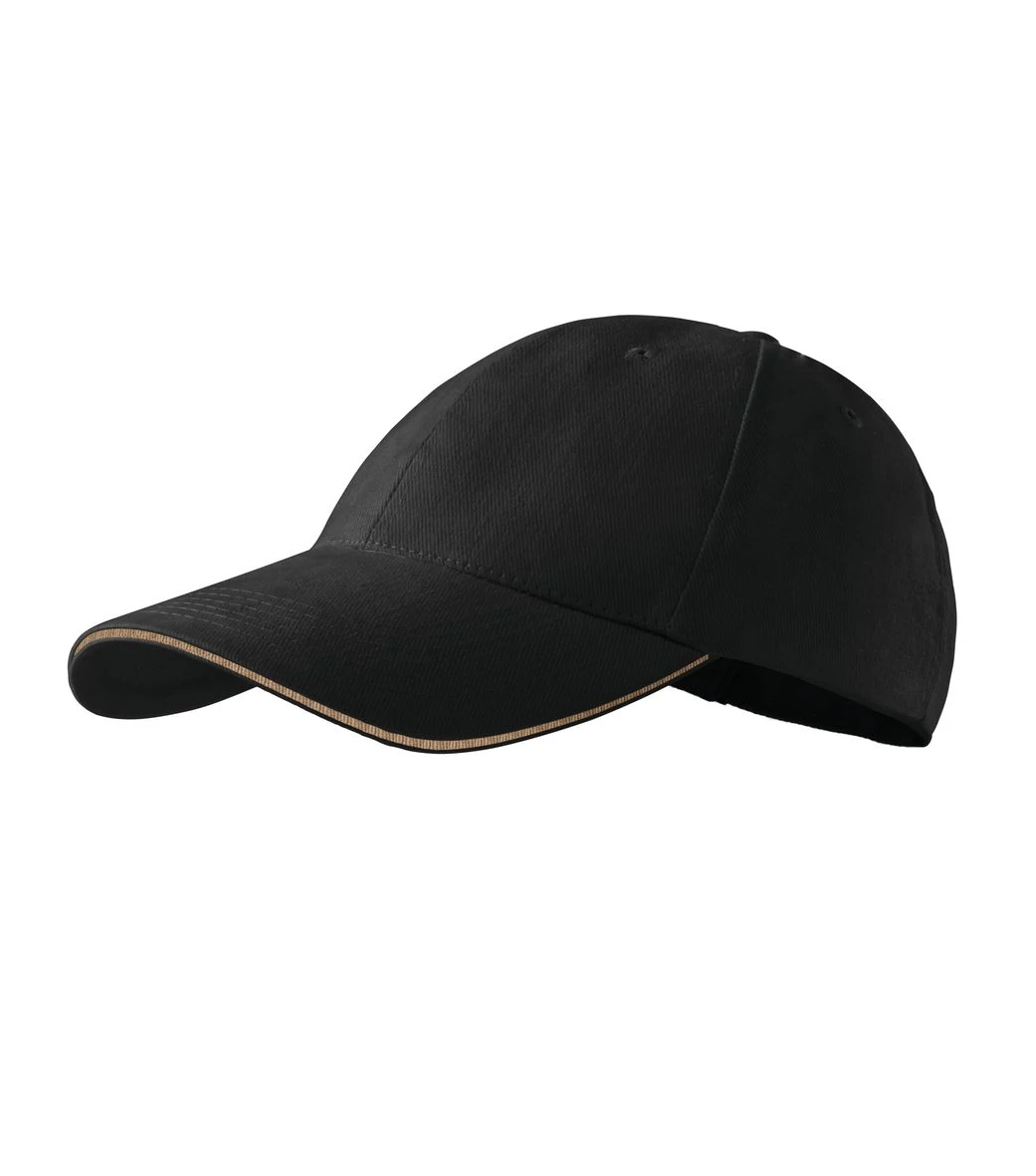 Sandwich 6P Sapka unisex, fekete