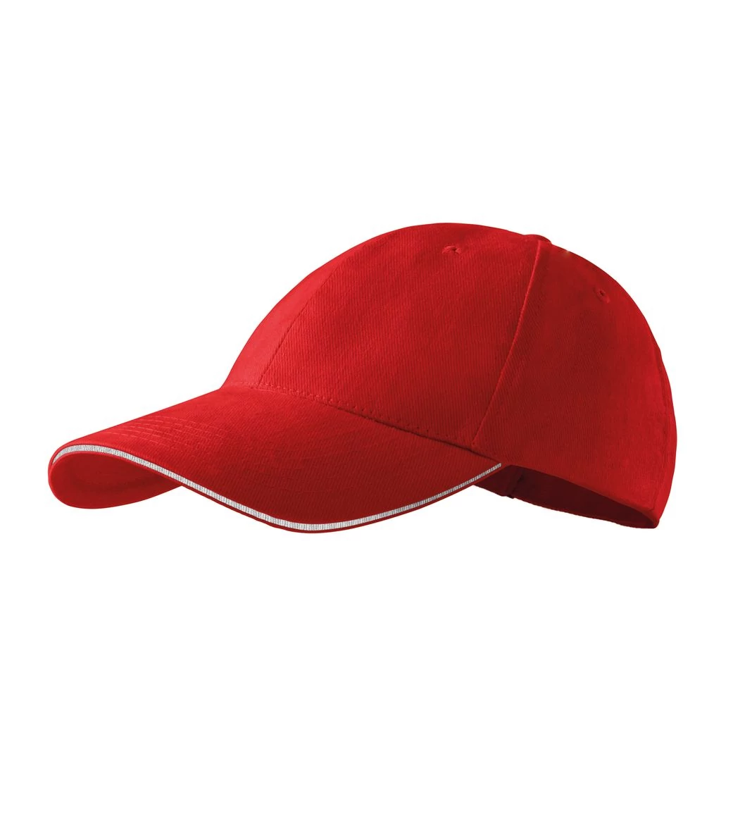 Sandwich 6P Sapka unisex, piros