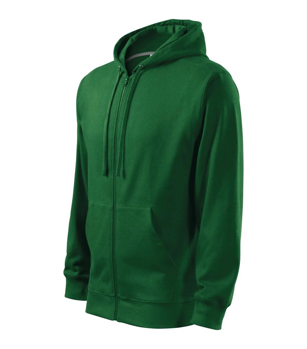 Trendy Zipper Felső férfi, üvegzöld