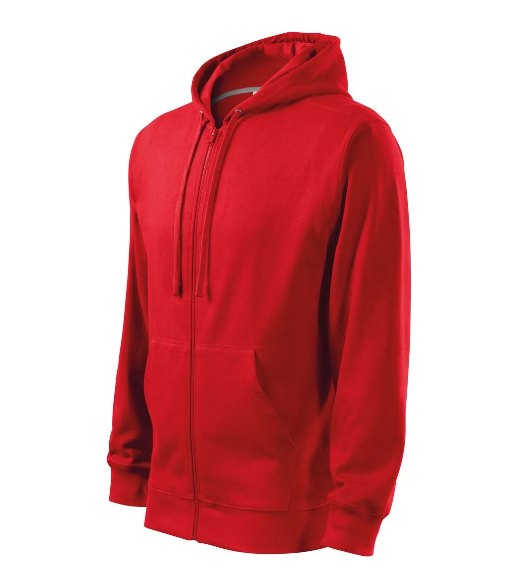 Trendy Zipper Felső férfi, piros