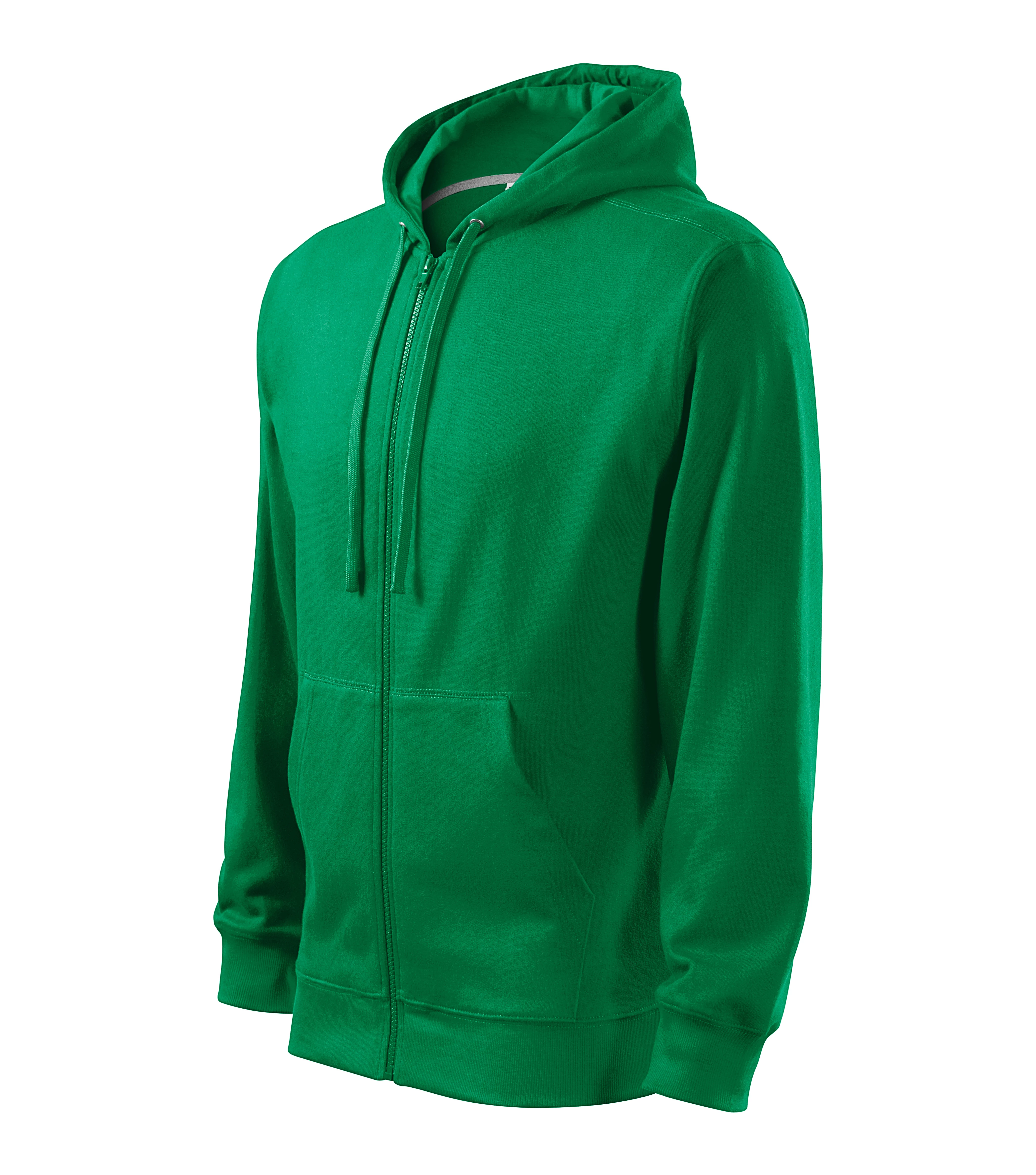 Trendy Zipper Felső férfi, zöld