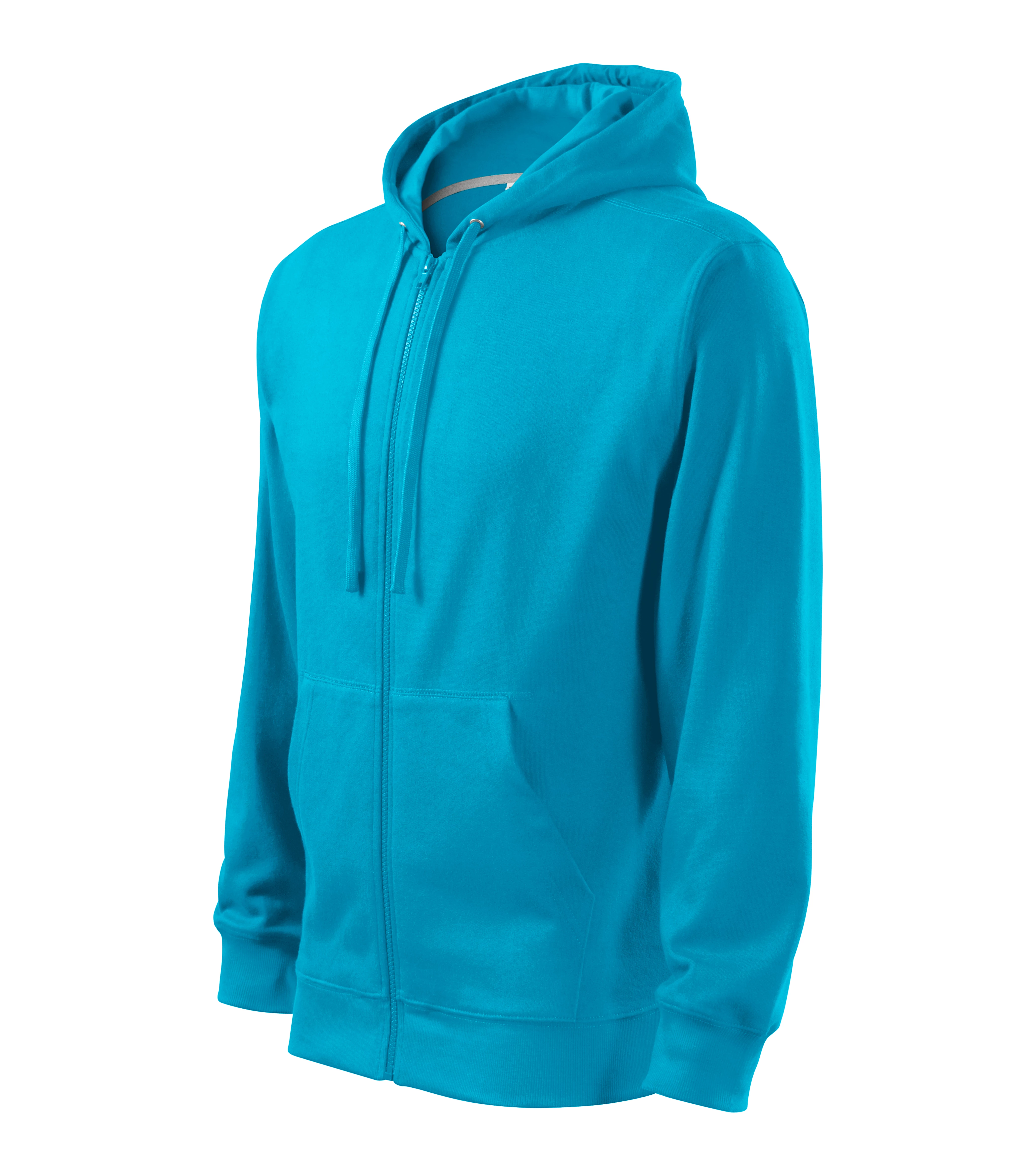 Trendy Zipper Felső férfi, türkisz