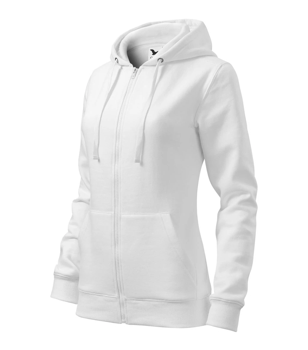 Trendy Zipper Felső női, fehér