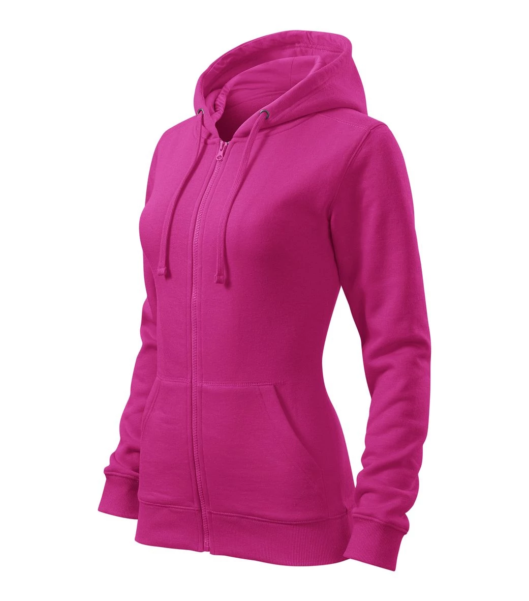 Trendy Zipper Felső női, bíborszín