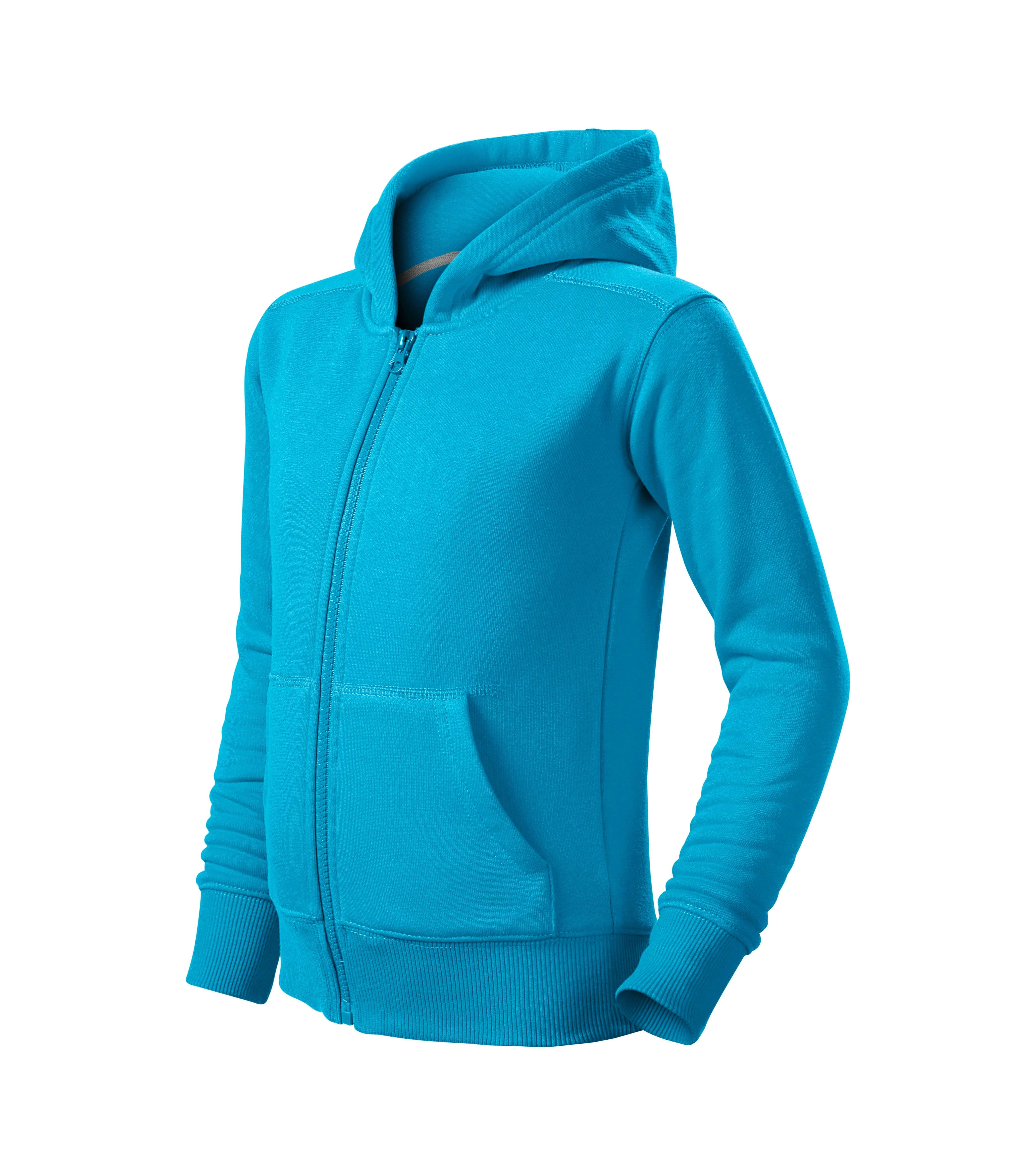 Trendy Zipper Felső gyerek, türkiz