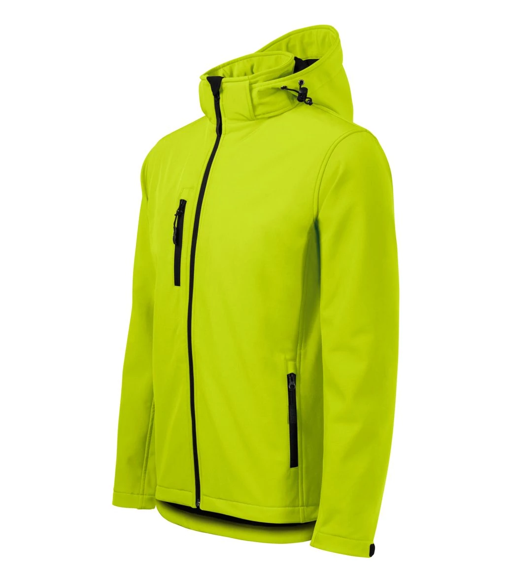 Performance Softshell kabát férfi, lime szin