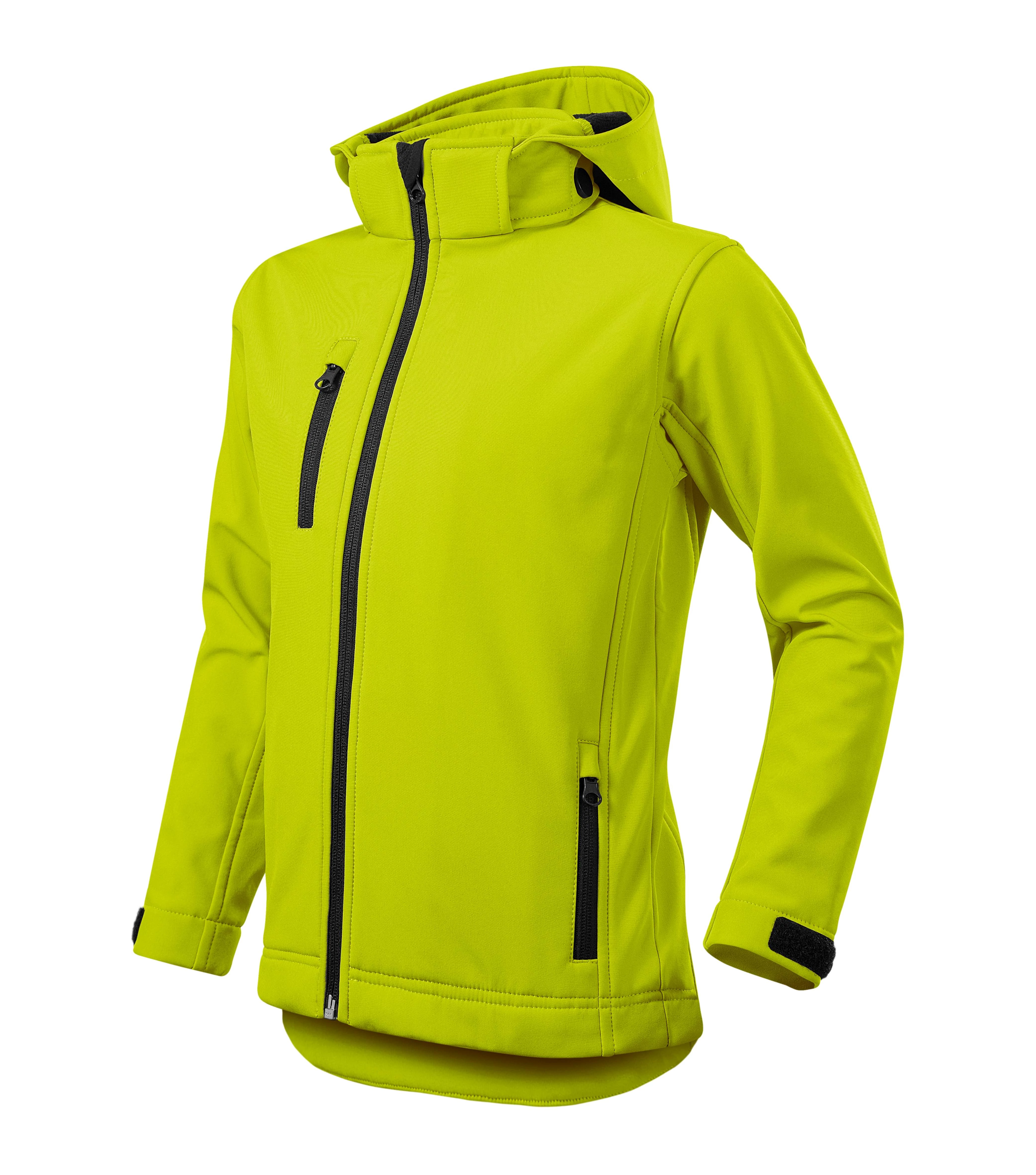 Performance Softshell kabát gyerek, lime szin
