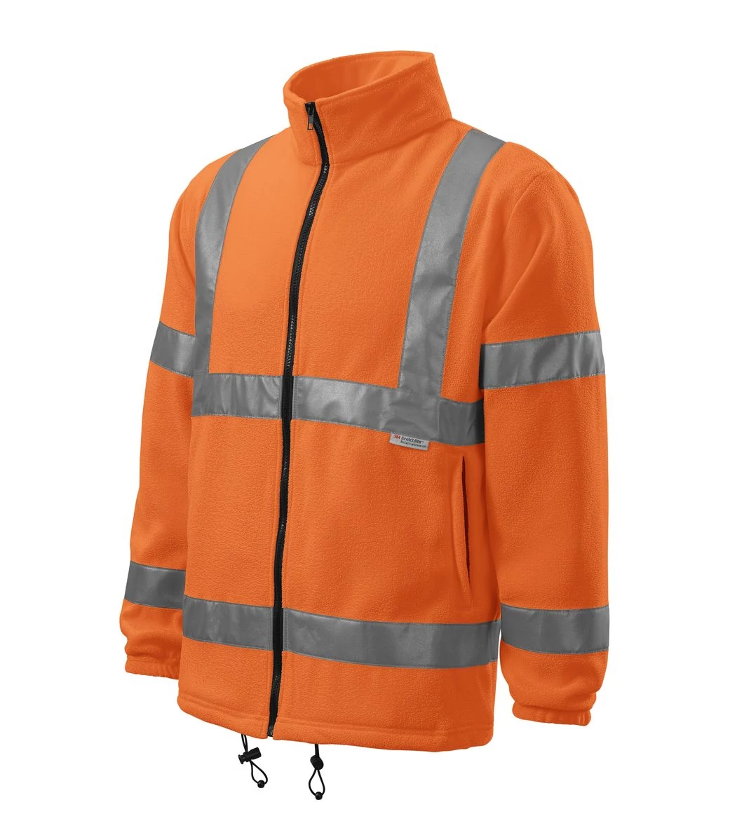 HV Fleece Jacket Polár unisex, visszaverő szín narancssárga