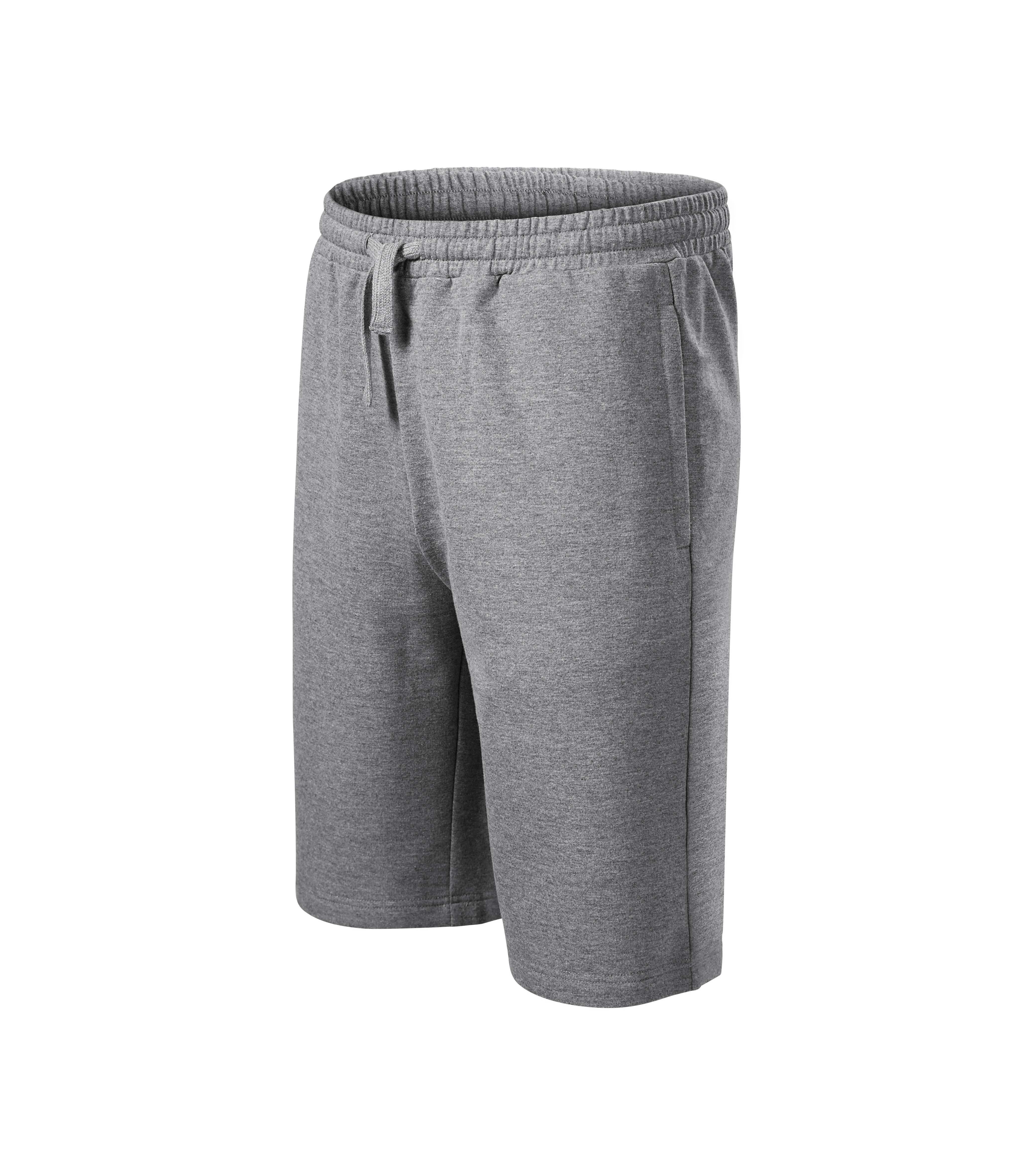 Comfy Rövidnadrág férfi, sötétszürke melírozott