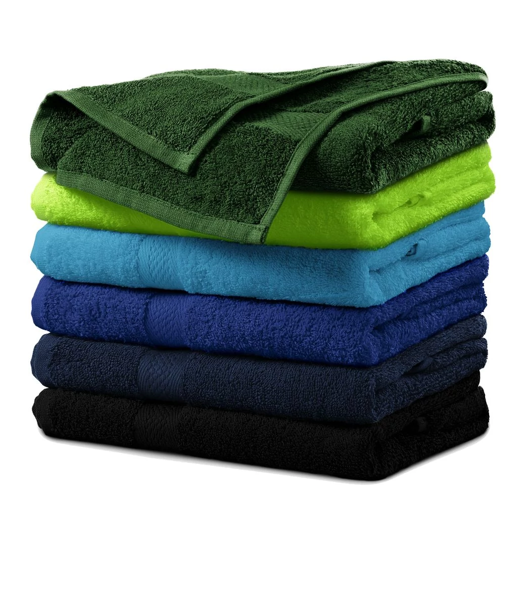 Terry Towel Törülköző unisex, fekete