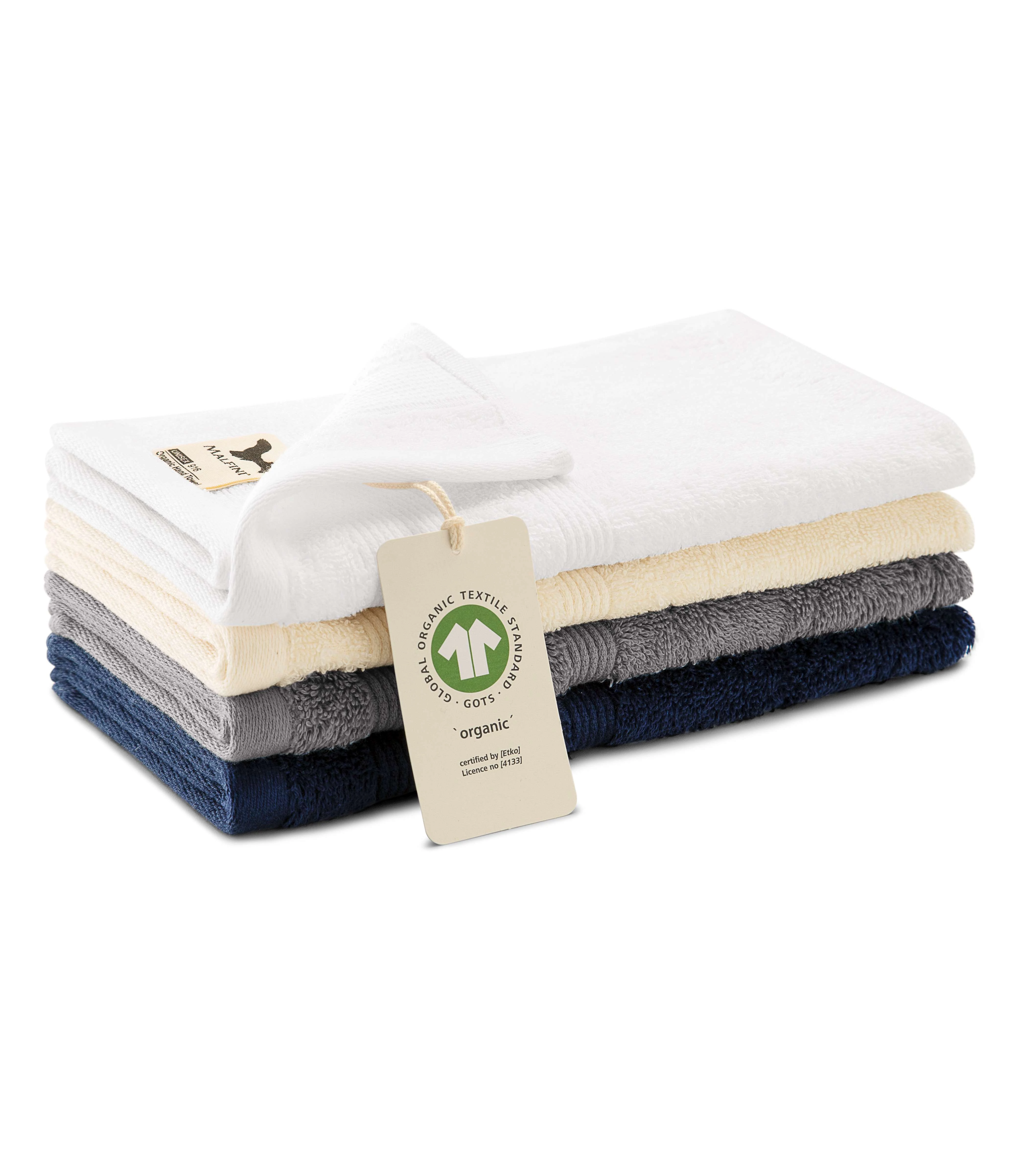 Organic Kis törülköző unisex, fehér