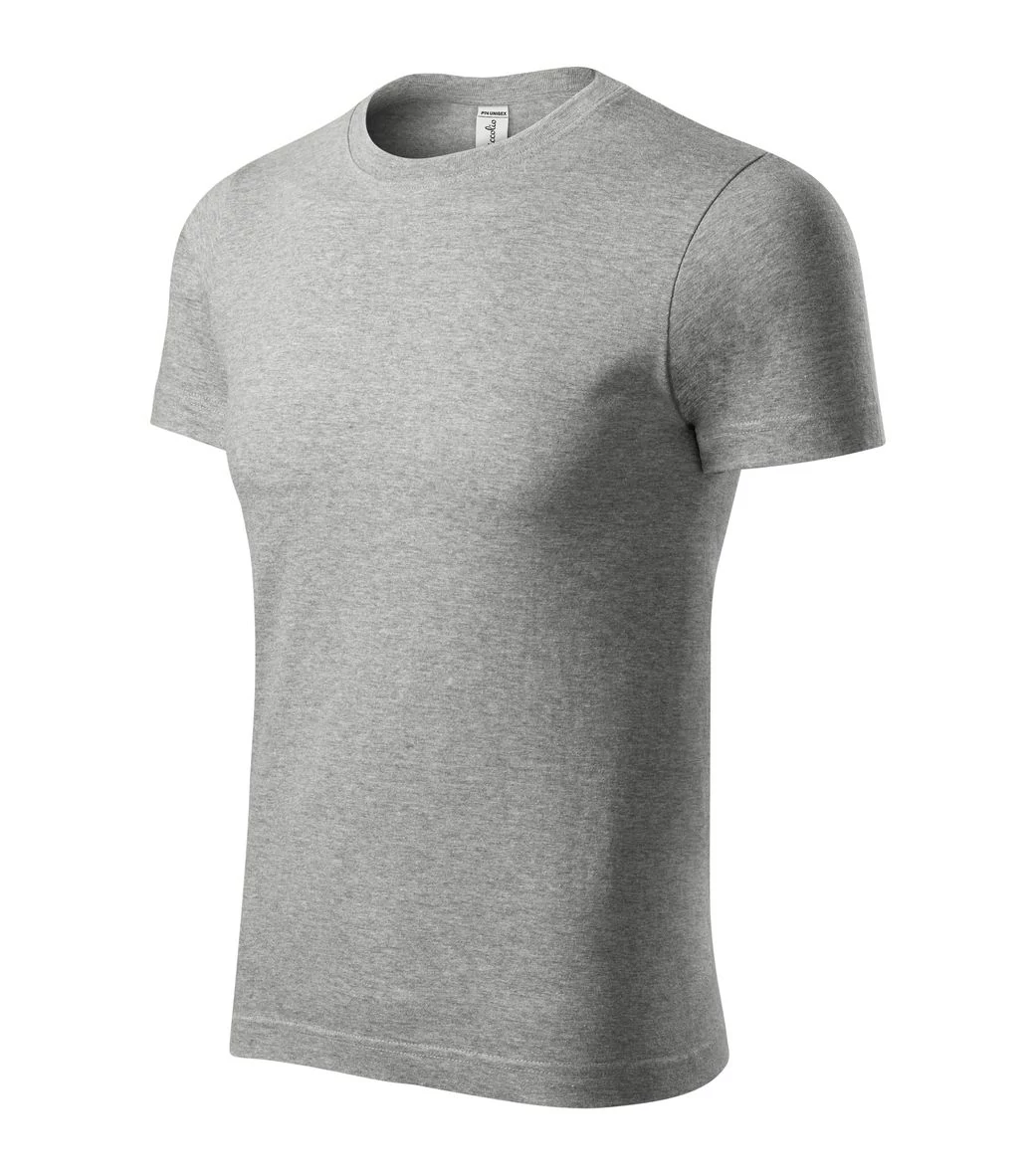 Peak Pólók unisex, sötétszürke melírozott