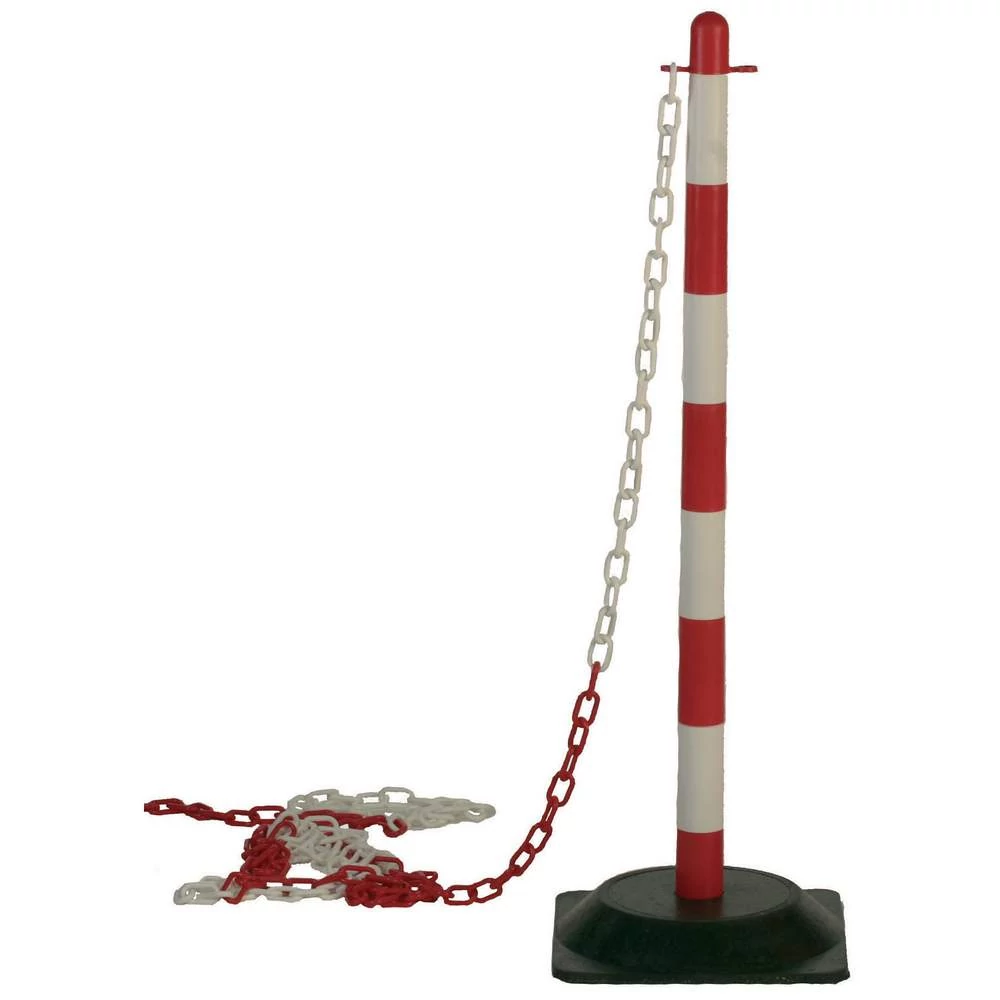 Jelzőlánc piros/fehér, 25m
