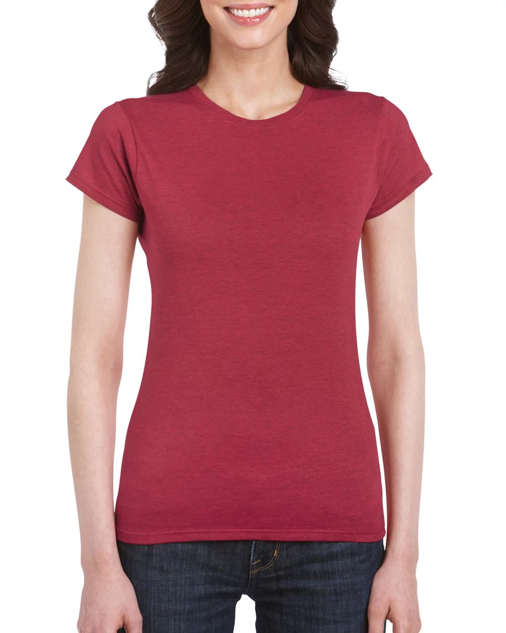 GIL64000 SOFTSTYLE® LADIES' T-SHIRT, Antique Cherry Red