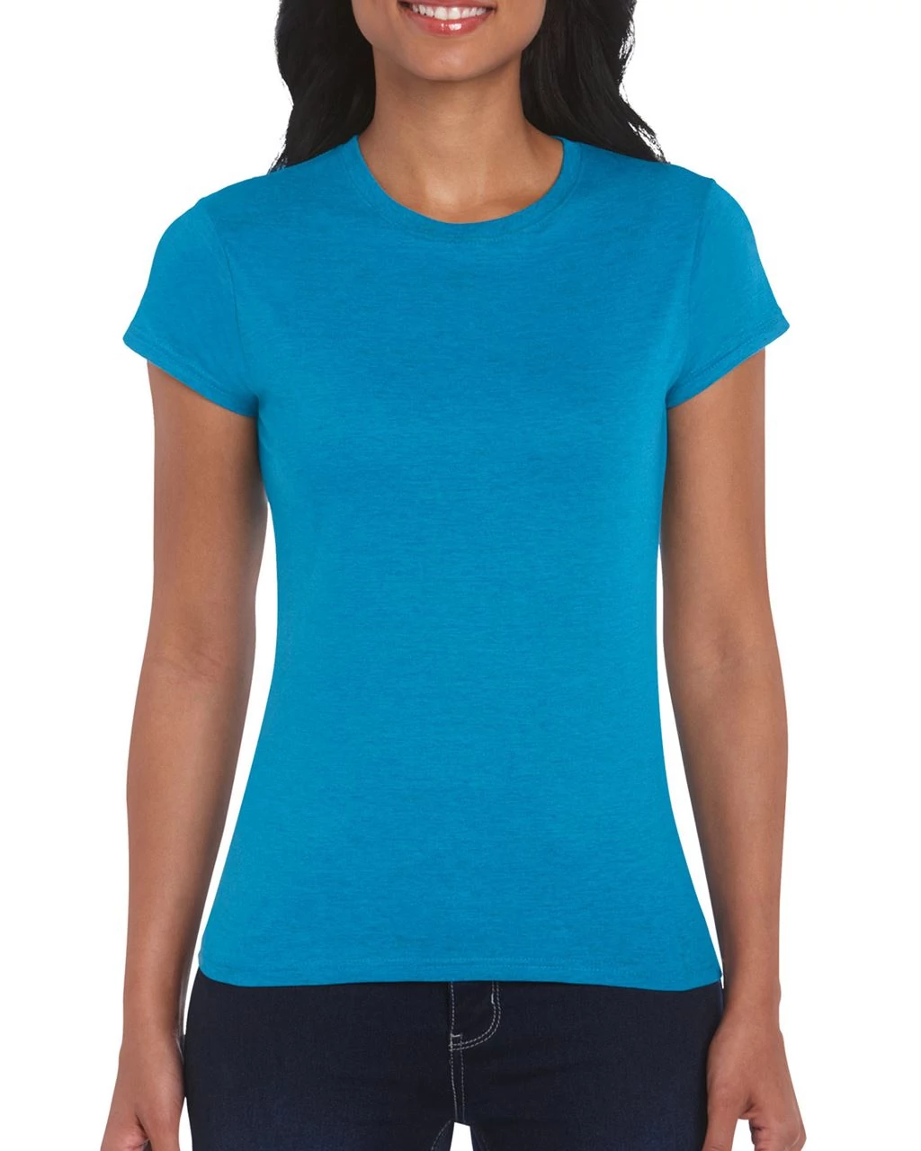 GIL64000 SOFTSTYLE® LADIES' T-SHIRT, Antique Sapphire
