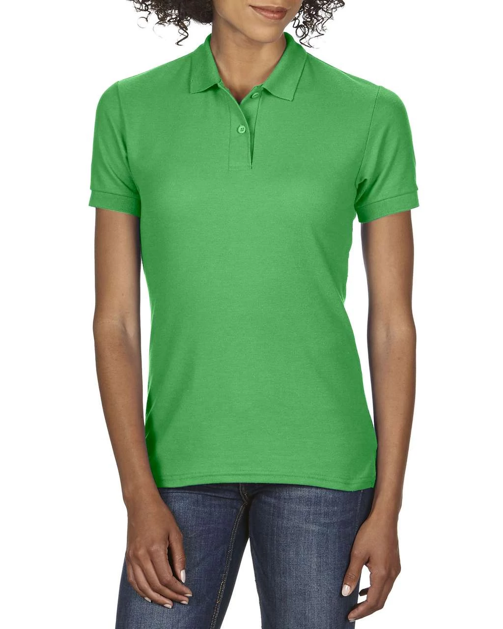 GIL75800 DRYBLEND® LADIES' DOUBLE PIQUÉ POLO, Irish Green