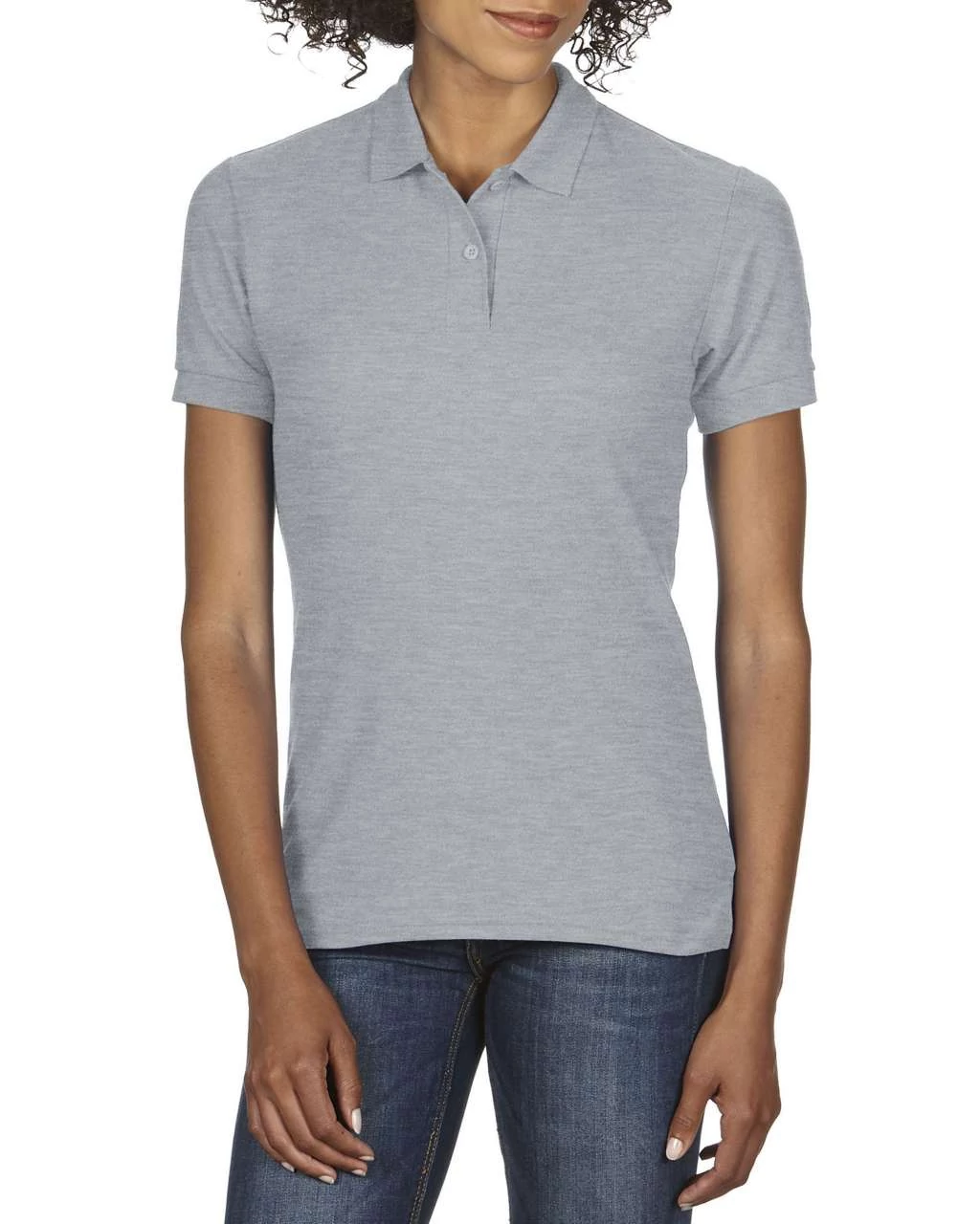 GIL75800 DRYBLEND® LADIES' DOUBLE PIQUÉ POLO, RS Sport Grey