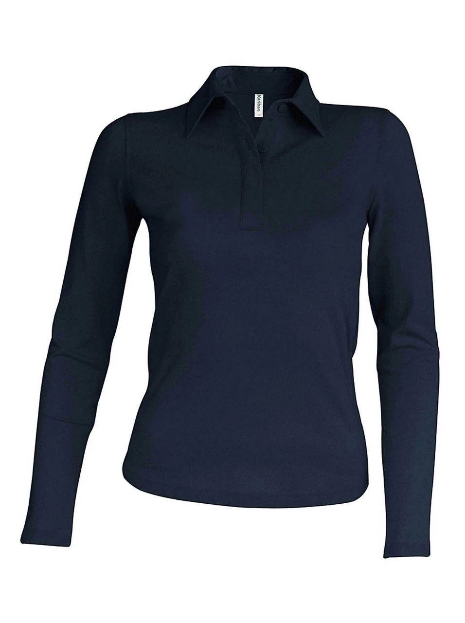 KA244 LADIES' LONG SLEEVE PIQUE POLO SHIRT, Dark Grey