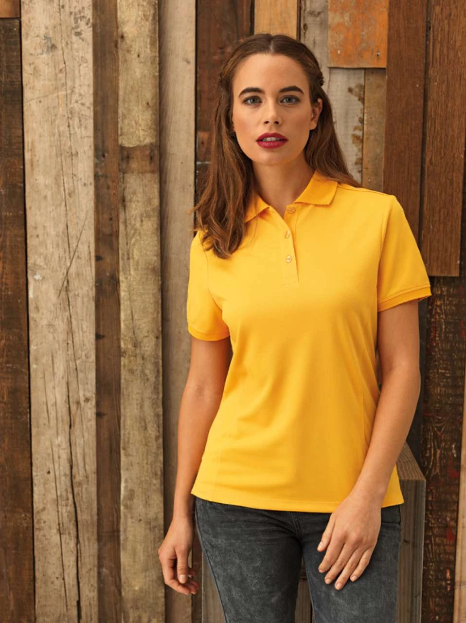 PR616 LADIES’ COOLCHECKER PIQUE POLO, Kelly Green