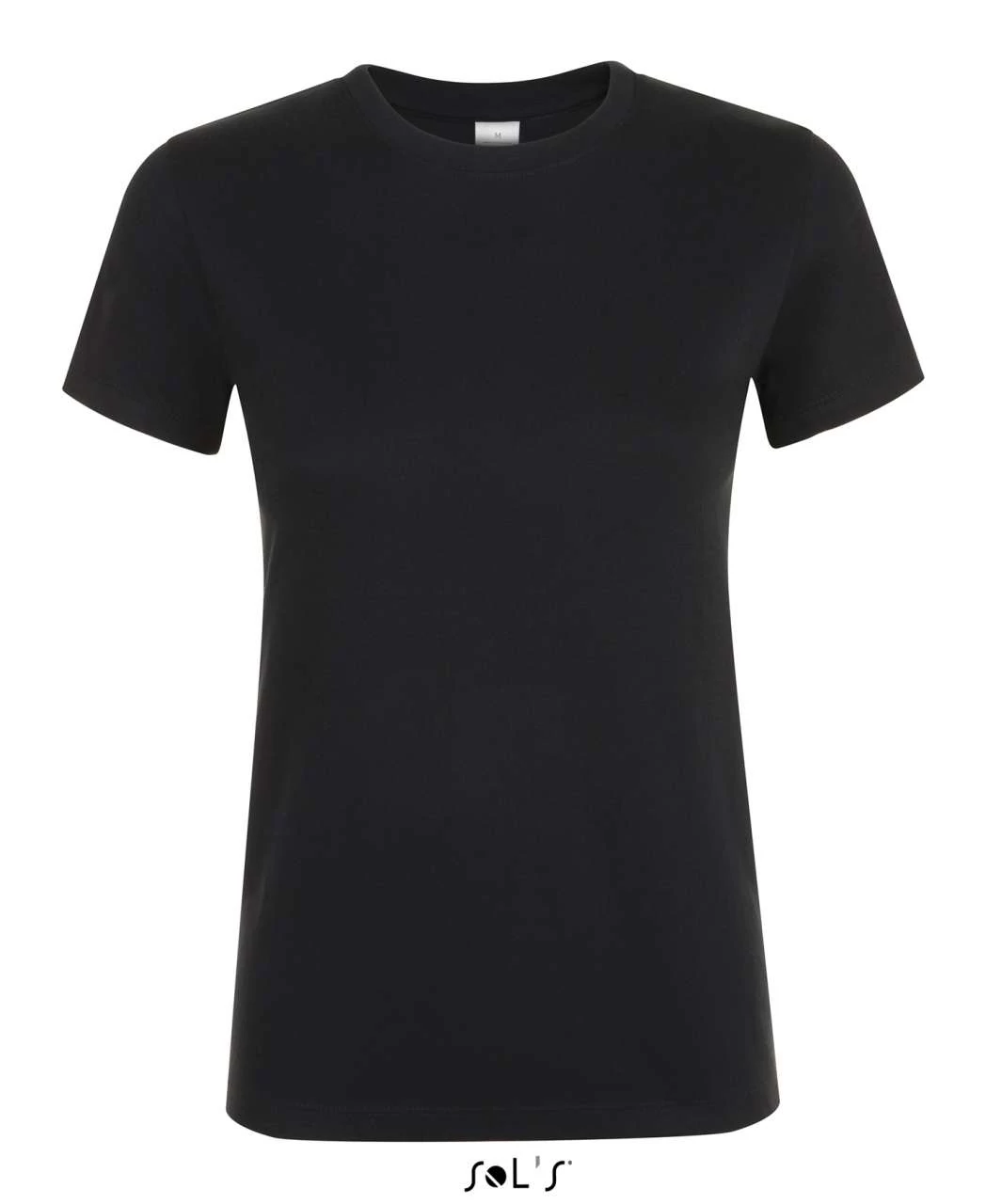 SO01825 REGENT WOMEN ROUND-NECK T-SHIRT, Deep Black
