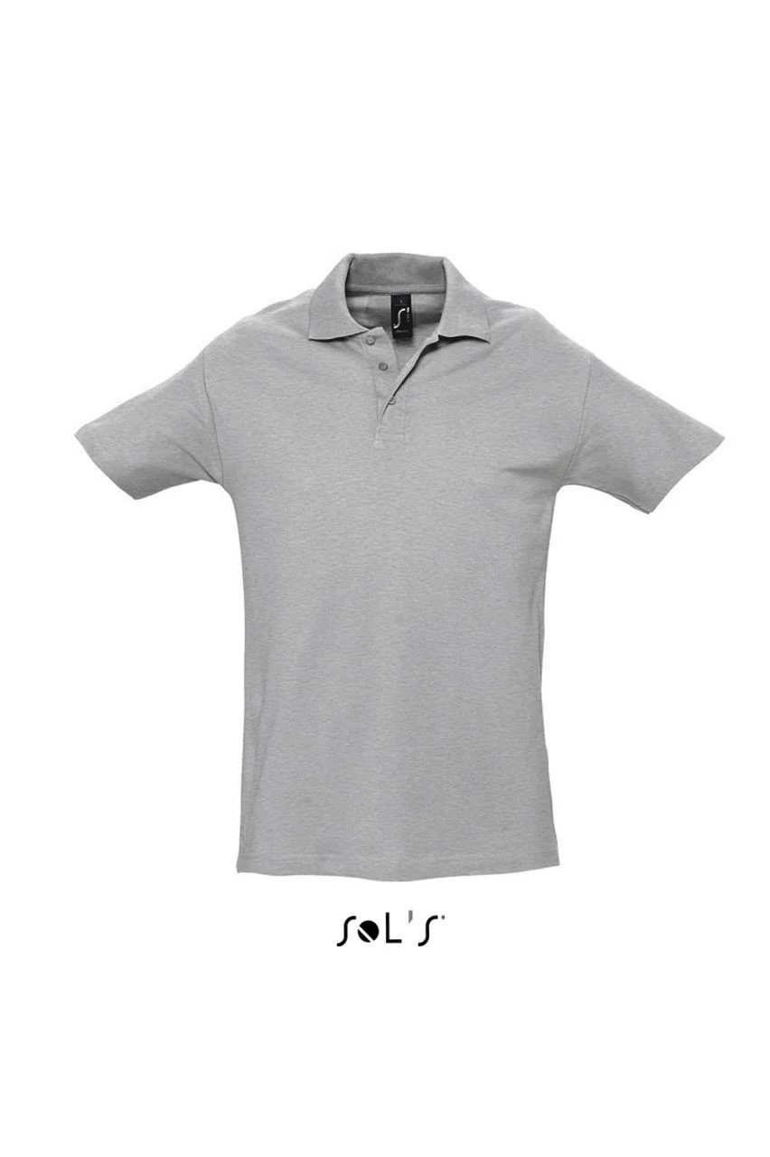 SO11362 SPRING II MEN’S PIQUE POLO SHIRT, Grey Melange