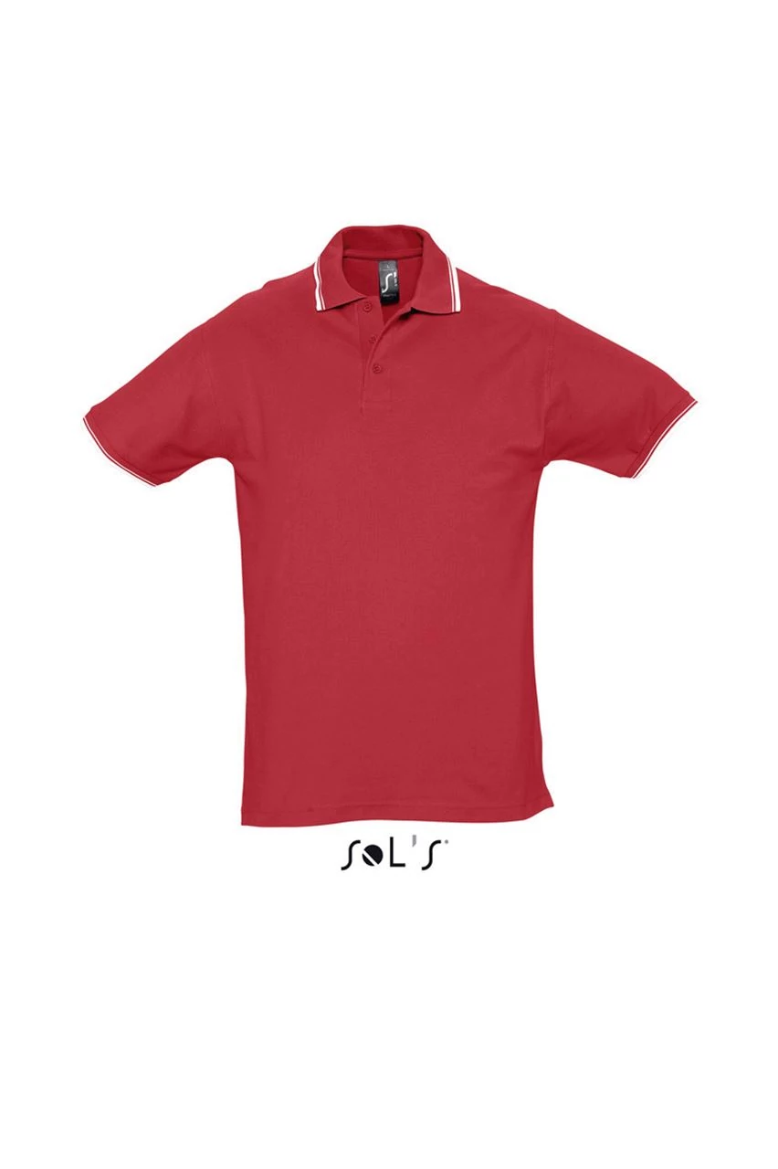 SO11365 PRACTICE MEN'S POLO SHIRT, Red/White