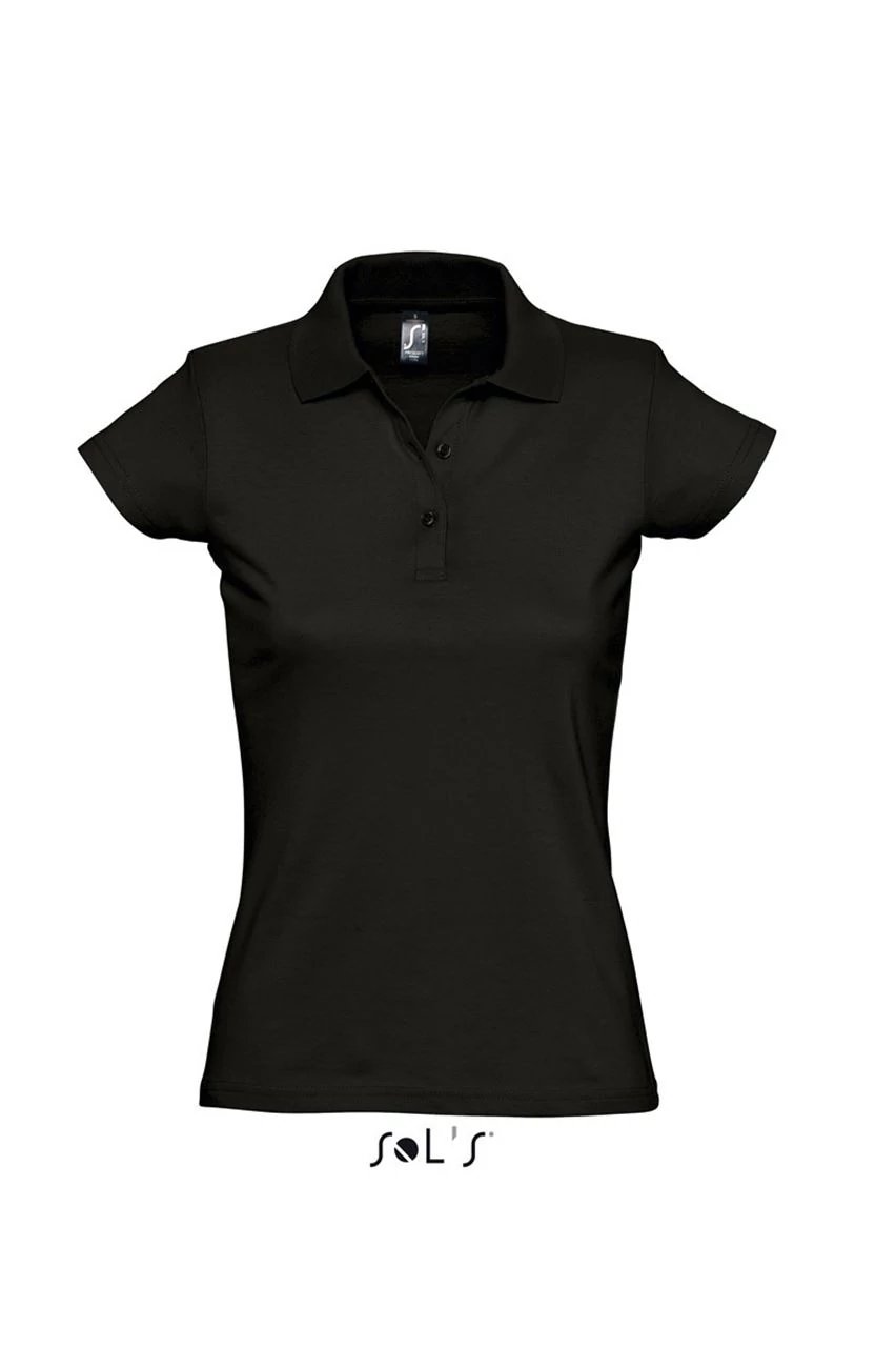 SO11376 PRESCOTT WOMEN POLO SHIRT, Deep Black