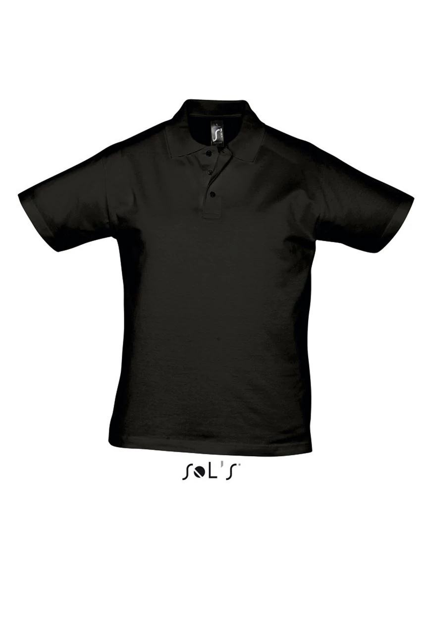 SO11377 PRESCOTT MEN POLO SHIRT, Deep Black