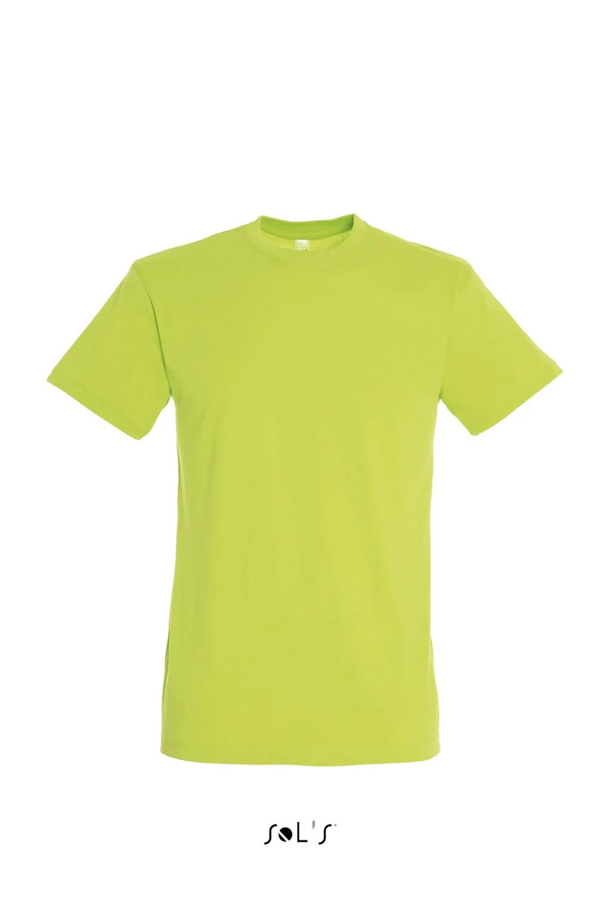 SO11380 REGENT UNISEX ROUND COLLAR T-SHIRT, Apple Green
